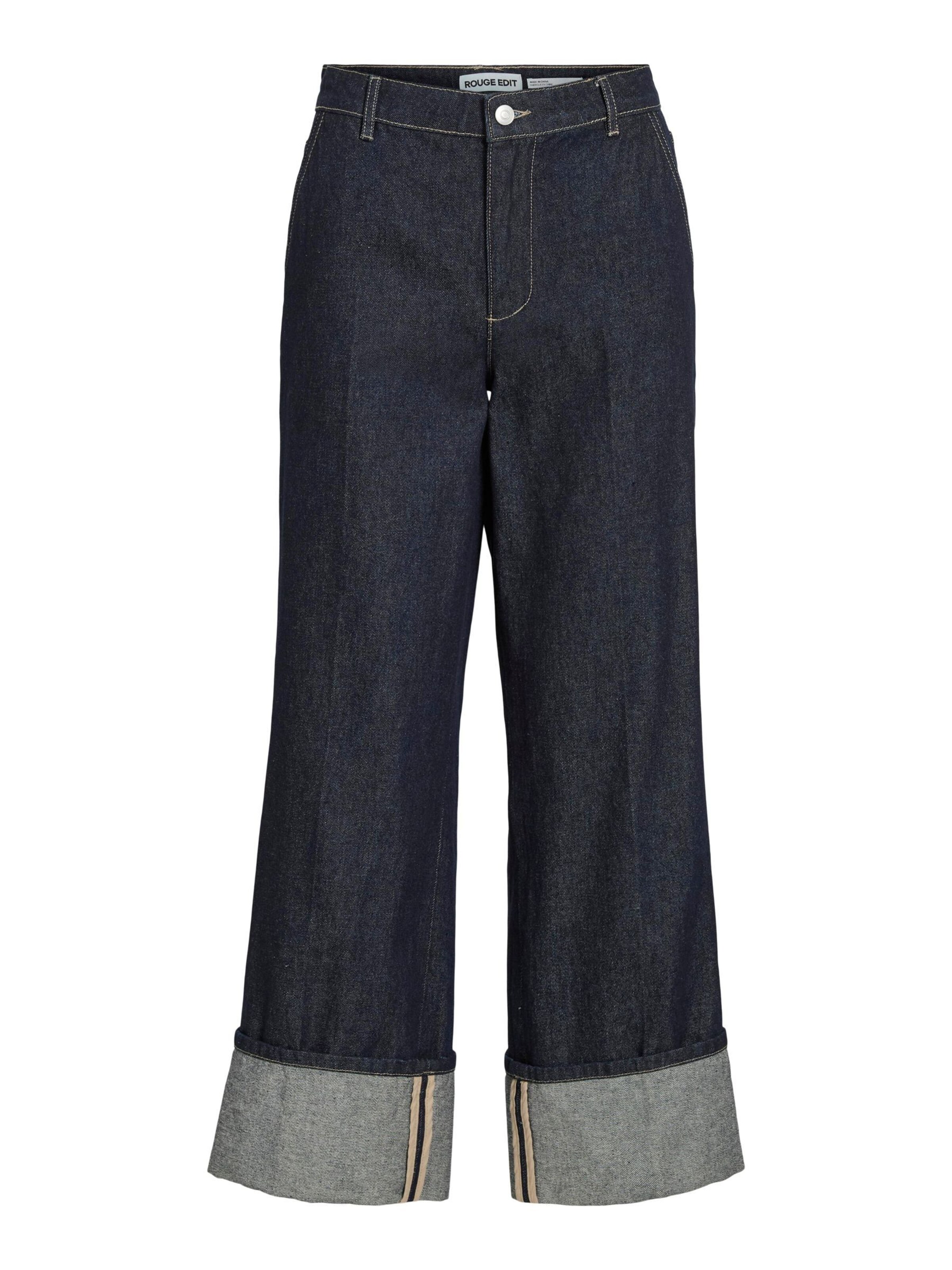 ROUGE EDIT Loosefit Jeans in Blau: Vorderseite