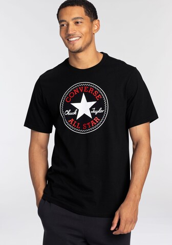 Tricou de la CONVERSE pe negru: față