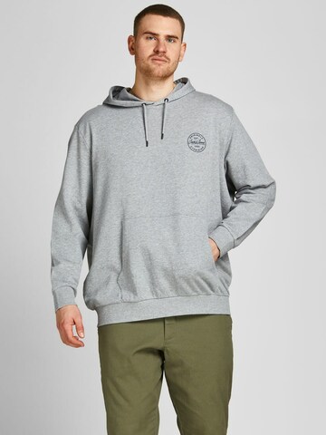 Jack & Jones Plus Sweatshirt 'Shark' in Grau: predná strana