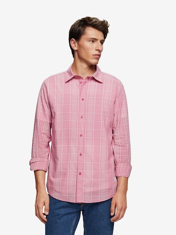 ESPRIT Regular fit Overhemd in Roze: voorkant