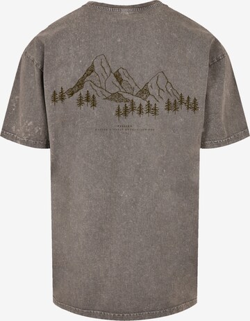 F4NT4STIC Shirt 'Mountain Berg' in Grijs