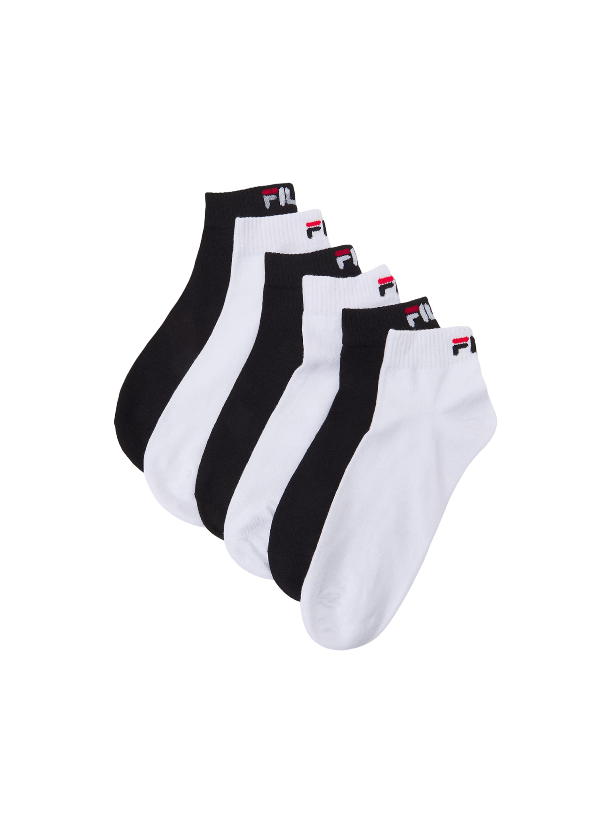 FILA Къси чорапи в черно: отпред