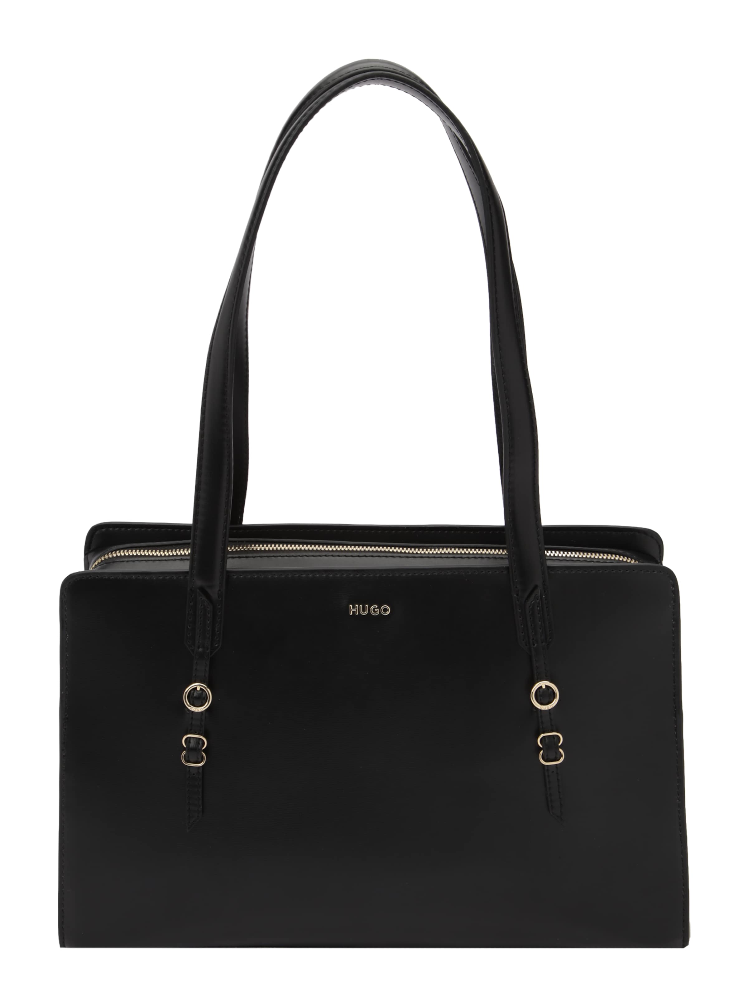 HUGO Torba za čez ramo 'Syndra' | črna barva: sprednja stran