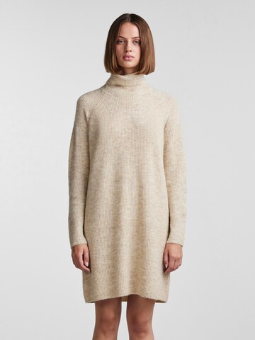 PIECES Jurk 'Ellen' in Beige: voorkant