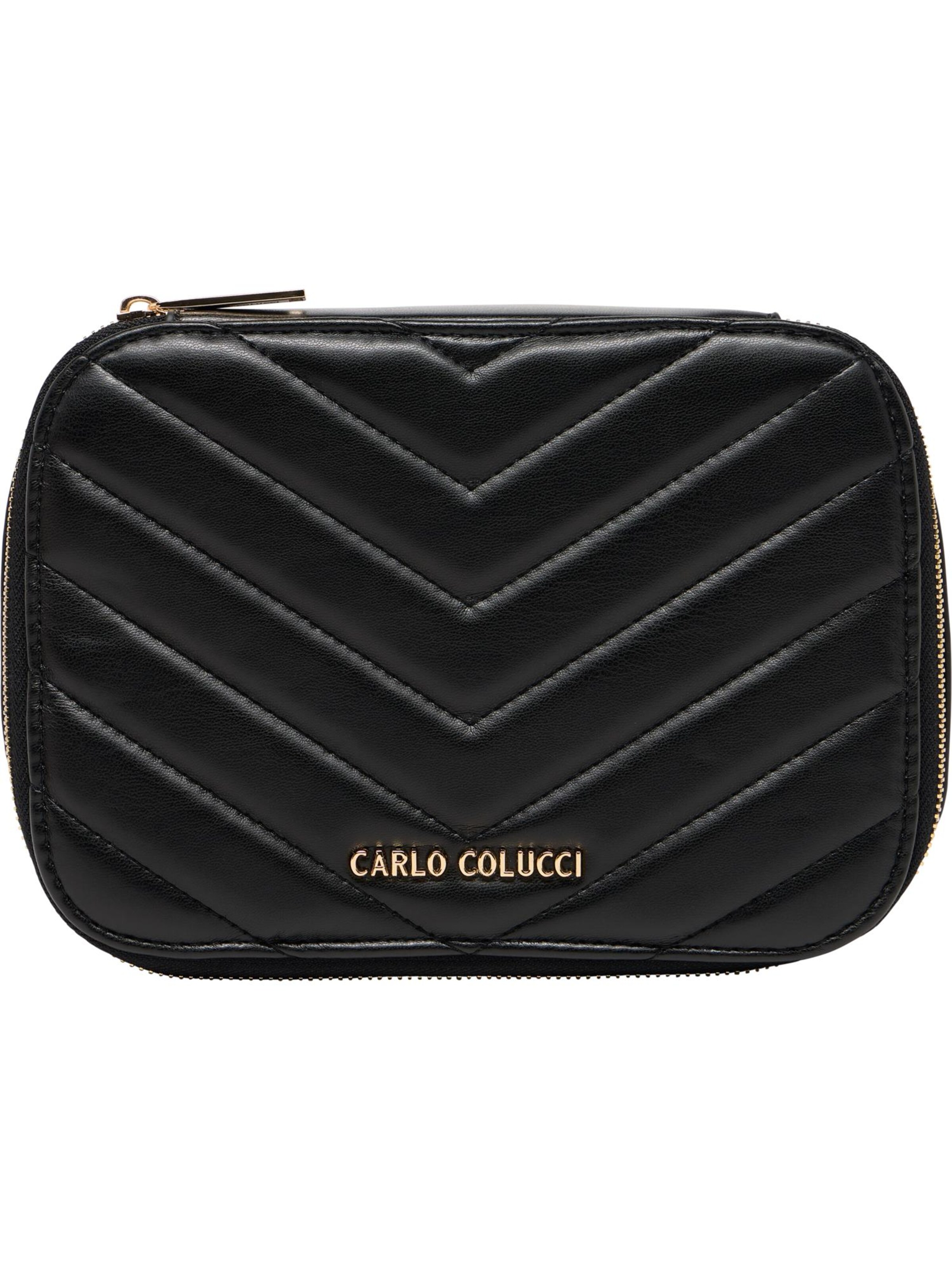 Trousses de toilette ' Dobner ' Carlo Colucci en noir : devant