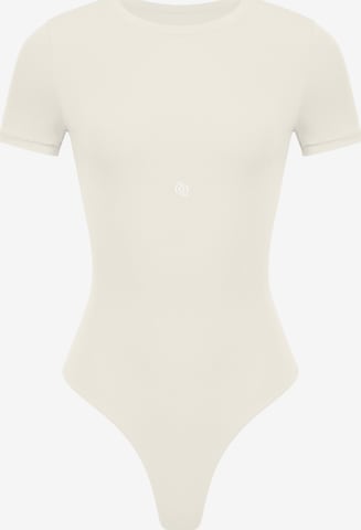 GOD SAVE QUEENS Bodysuit 'Second Skin T-Shirt Bodysuit' in Beige: front