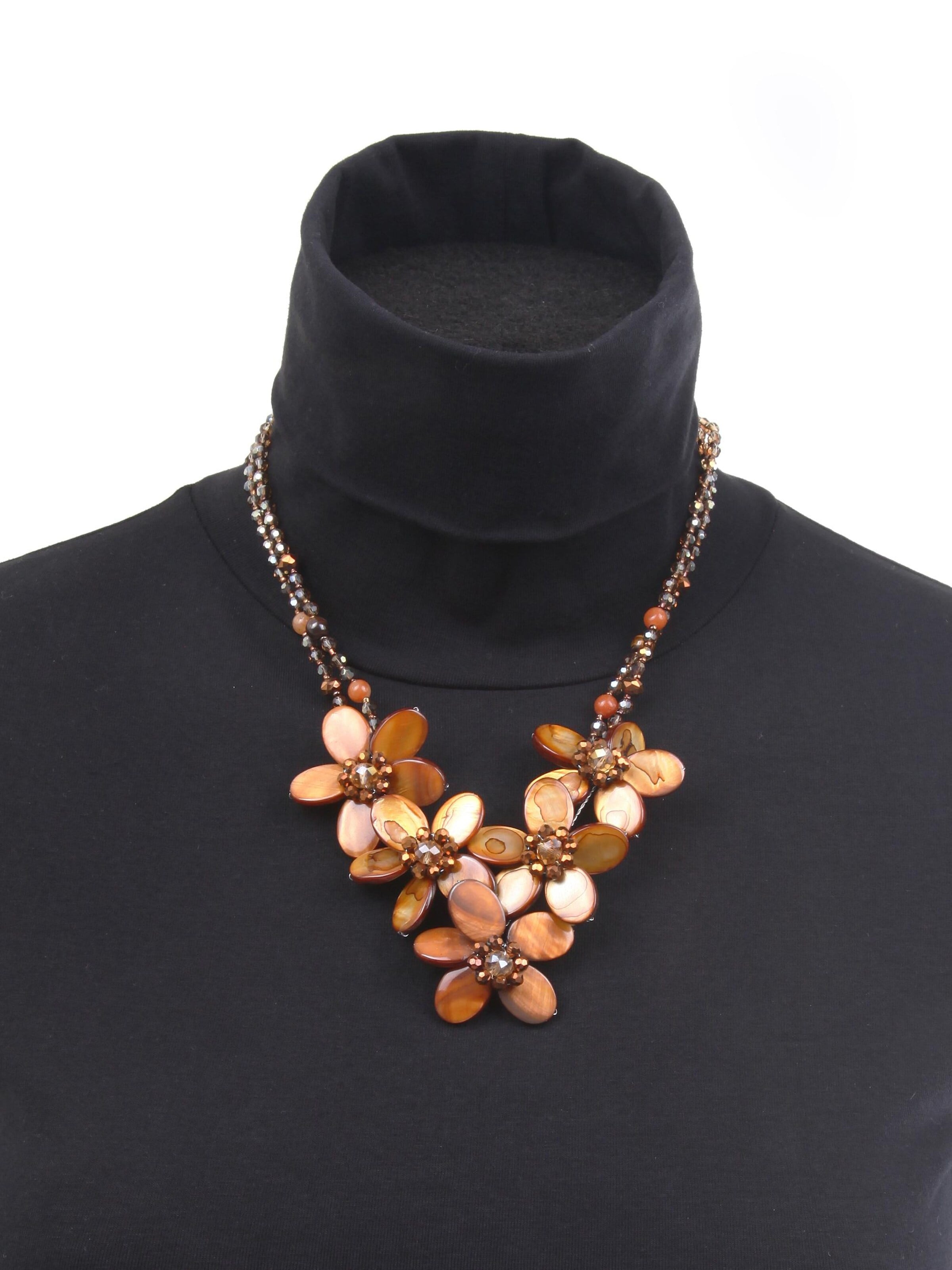 COLLEZIONE ALESSANDRO Kette 'Padma'‌‌‌‌ in Onesize in braun, Produktansicht