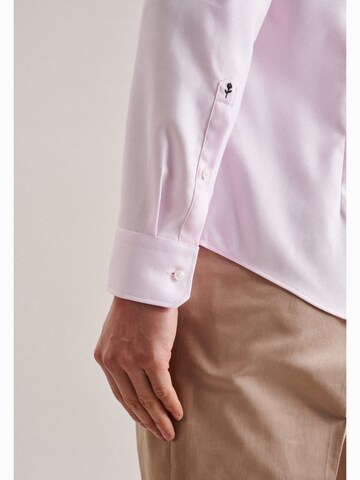 SEIDENSTICKER Slim Fit Businesshemd in Pink