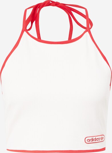 ADIDAS ORIGINALS Haut 'Tie Top' en rouge / blanc, Vue avec produit