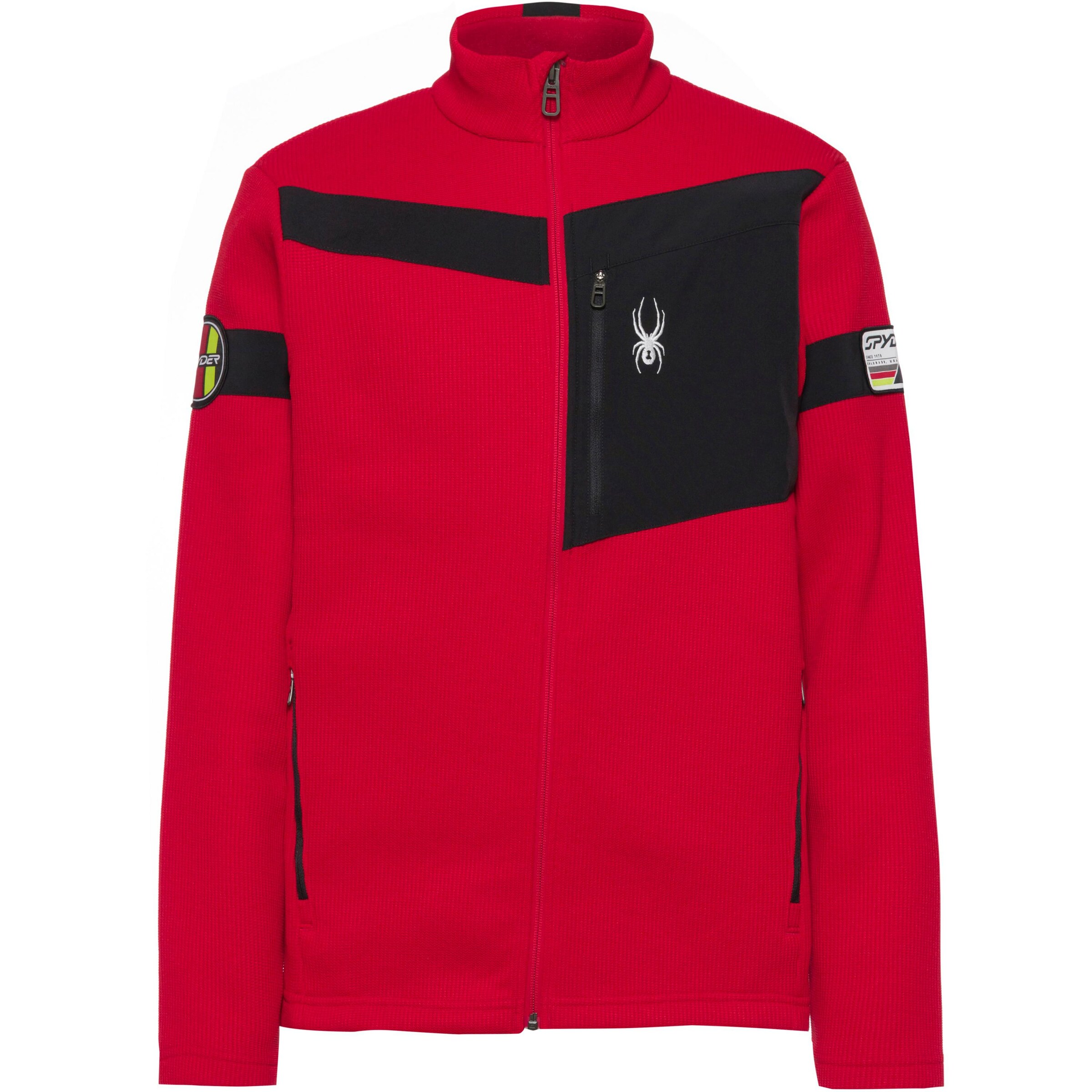 Spyder Fleece Jacket 'Wengem Bandit' in Red: front