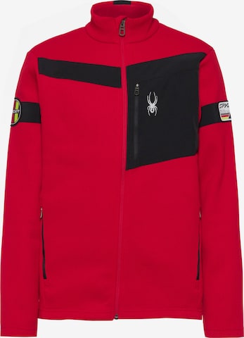 Spyder Fleecejacke 'Wengem Bandit' in Rot: Vorderseite