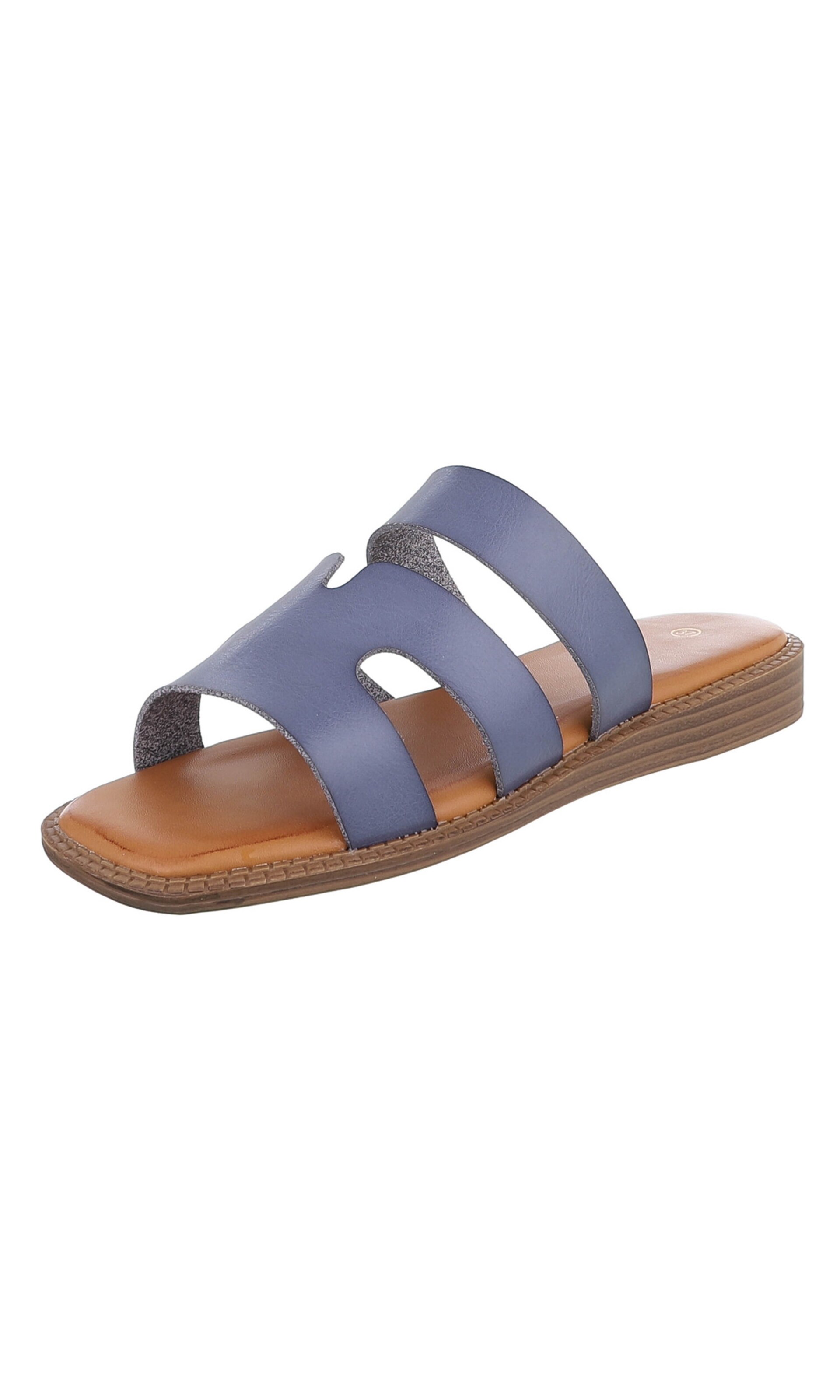 Ital-Design Mules in Blue: front