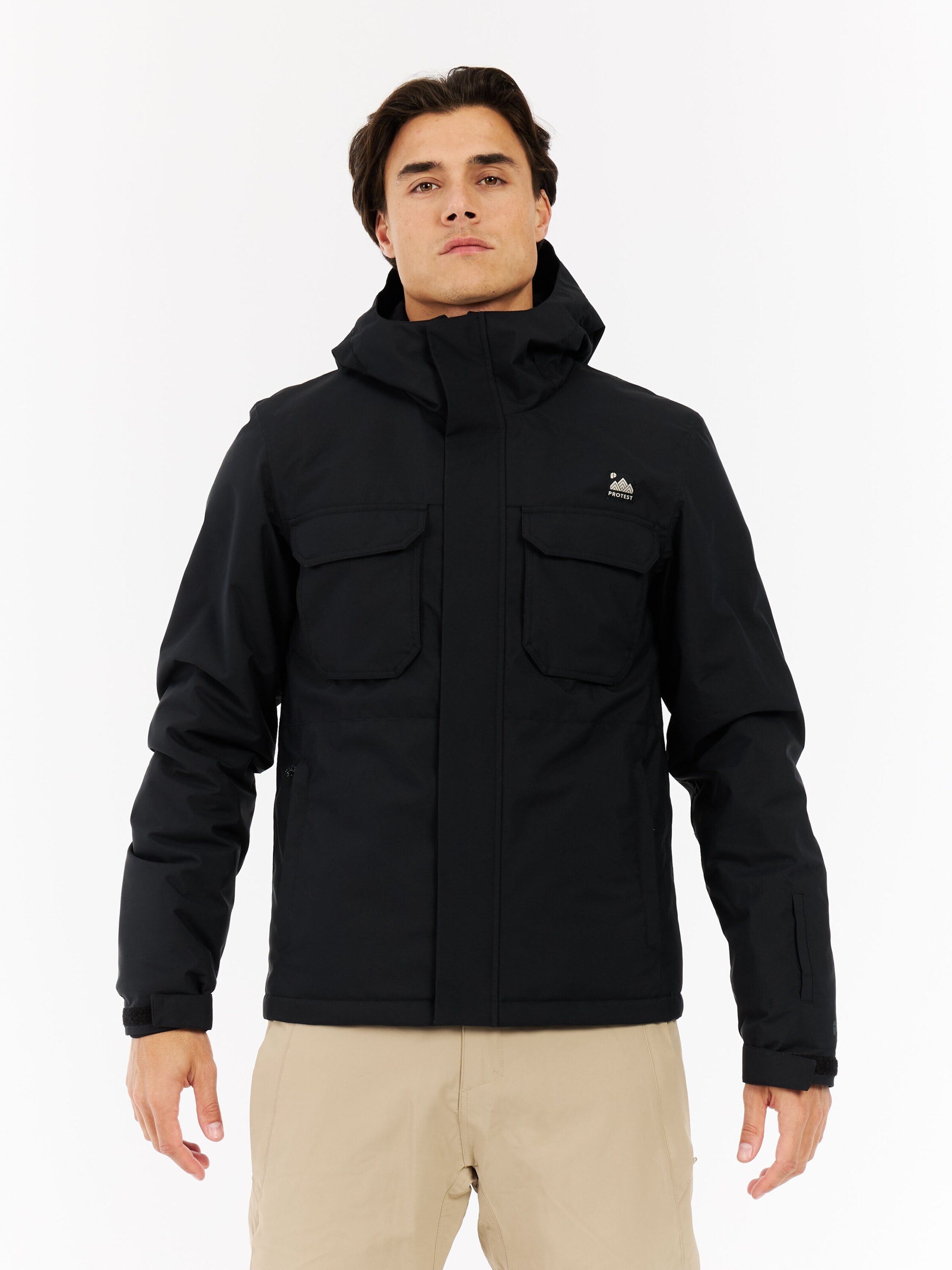 PROTEST Sportjas 'PRTKajo' in Zwart: voorkant