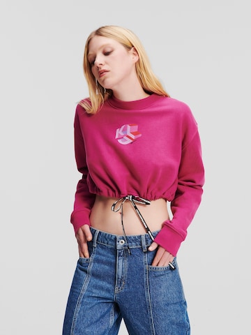 KARL LAGERFELD JEANS Sweatshirt in Pink: predná strana