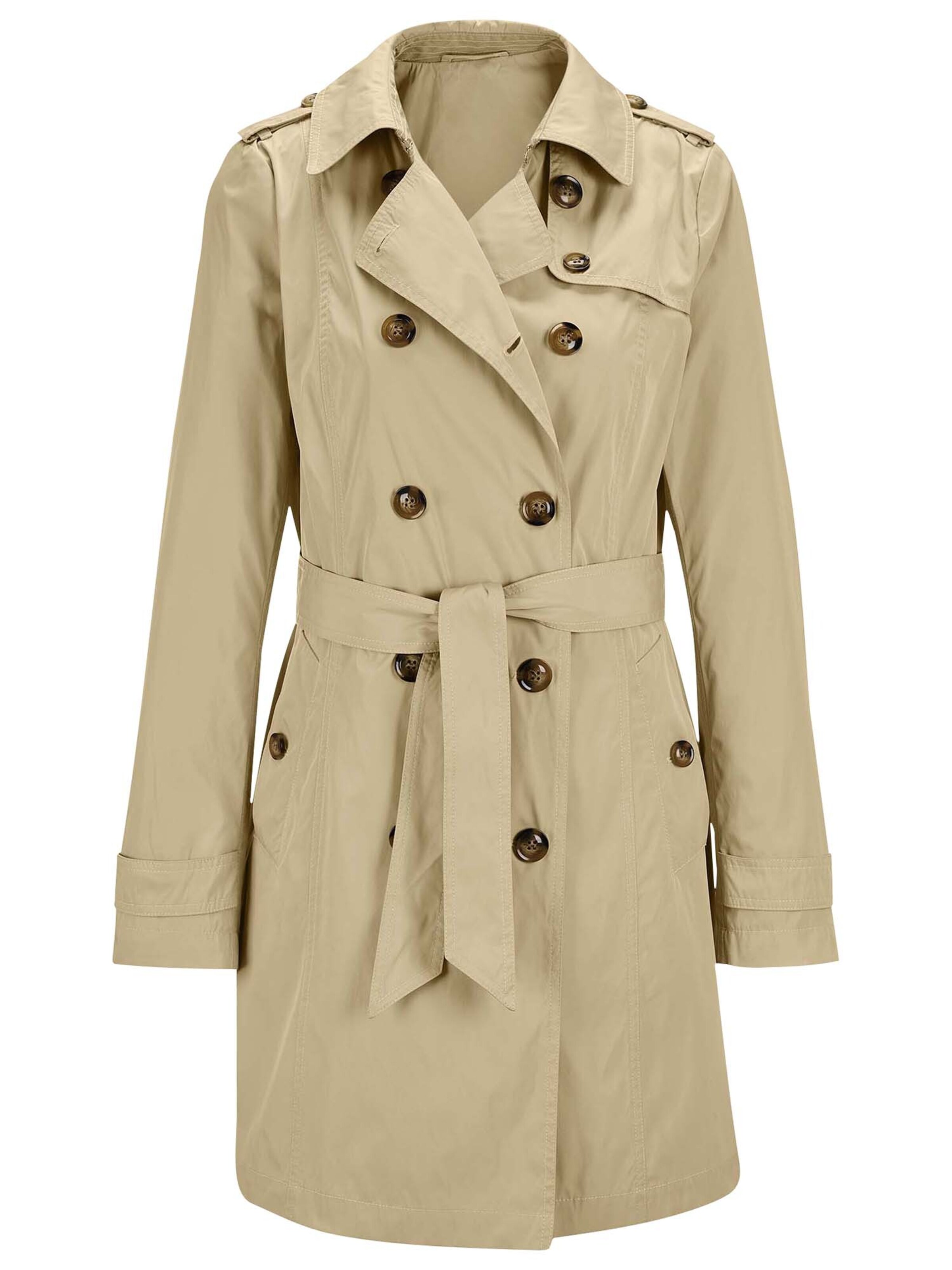 MADELEINE Tussenmantel in Beige: voorkant