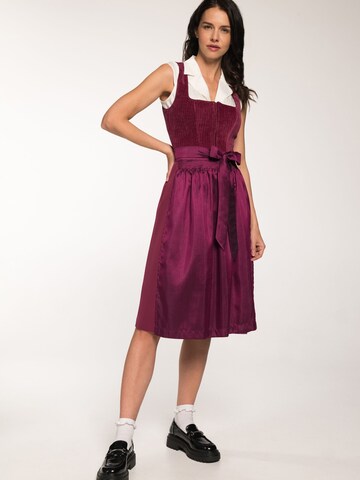 SPIETH & WENSKY Dirndl 'Grant' in Lila: voorkant