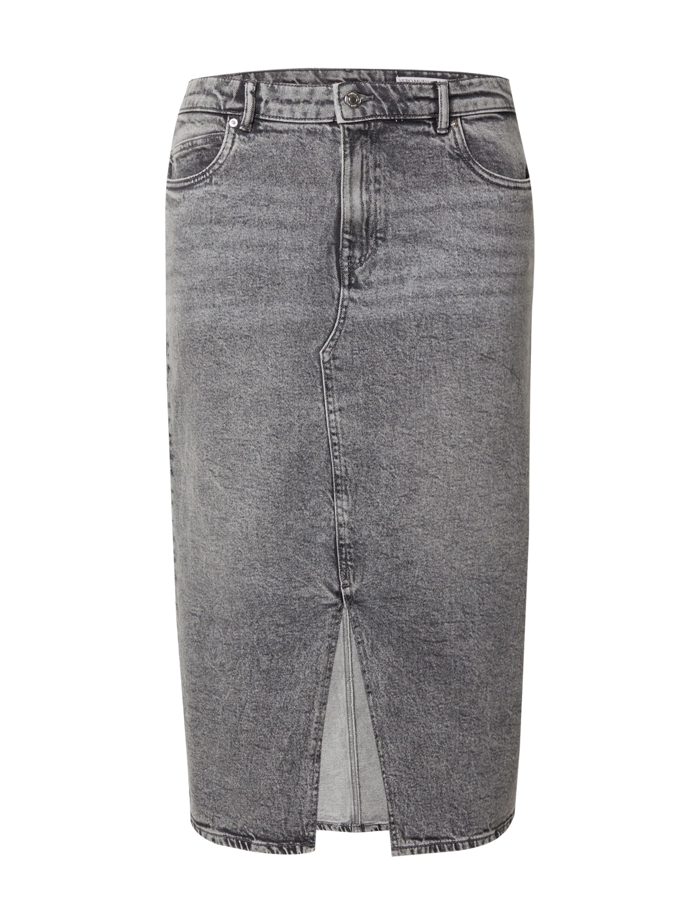 Vero Moda Curve - Falda 'VMCVeri' en gris: frente