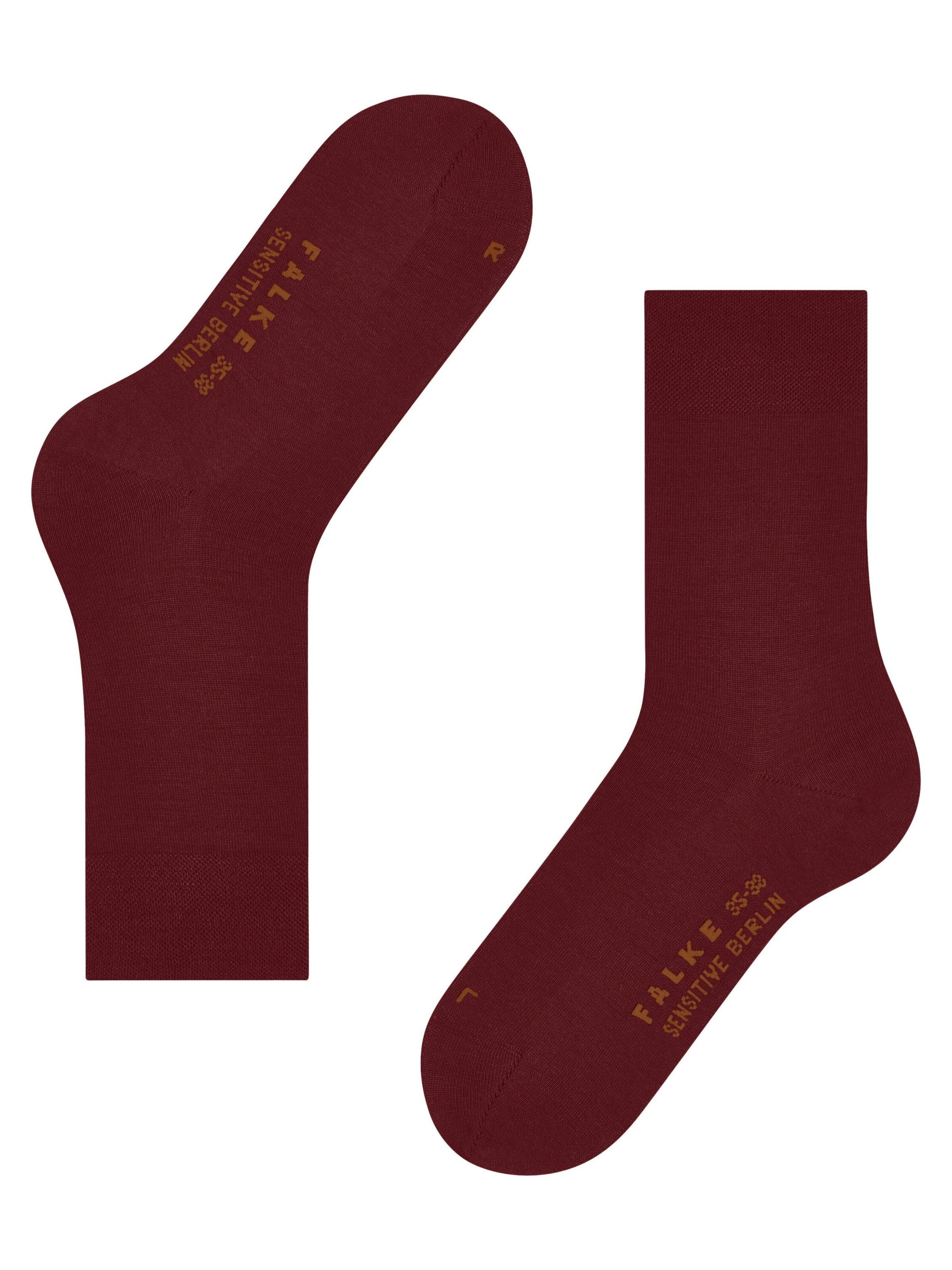 FALKE Socken 'Sensitive Berlin'‌‌‌‌ in Rot