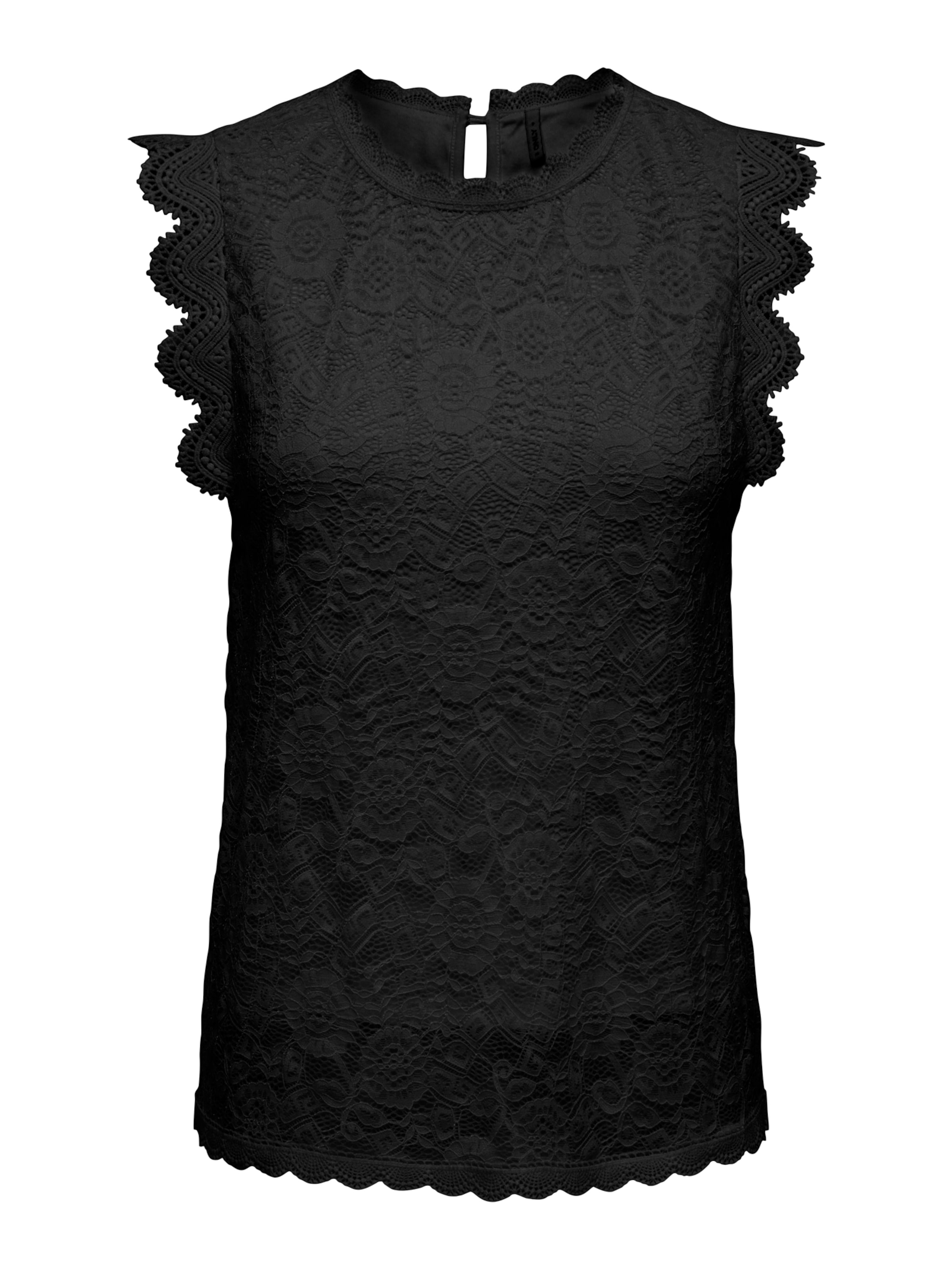 ONLY Top 'ONLSINE' in Black: front