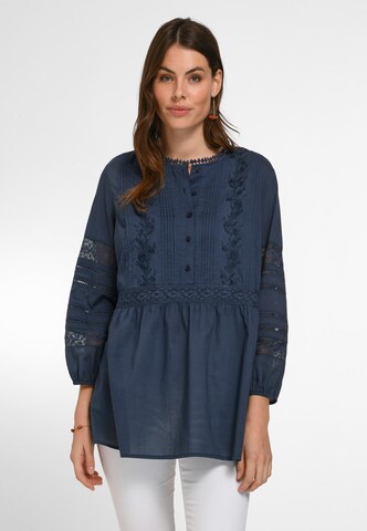 Emilia Lay Tunic in Blue: front