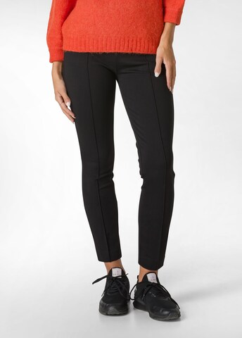 DEHA Regular Trousers in Black: front