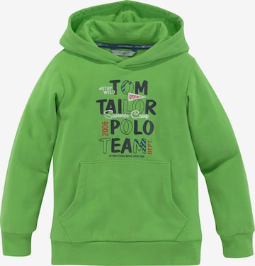 Tom Tailor Polo Team Sweatshirt in Grün: predná strana