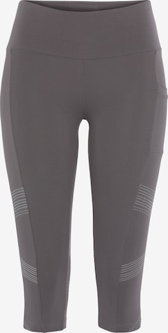 LASCANA ACTIVE Skinny Športne hlače | siva barva