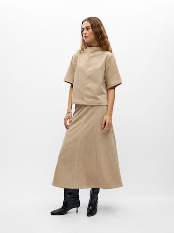 OBJECT - Falda en beige