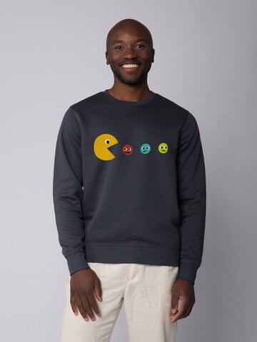 Sweat-shirt 'Pacmännchen' Watapparel en gris
