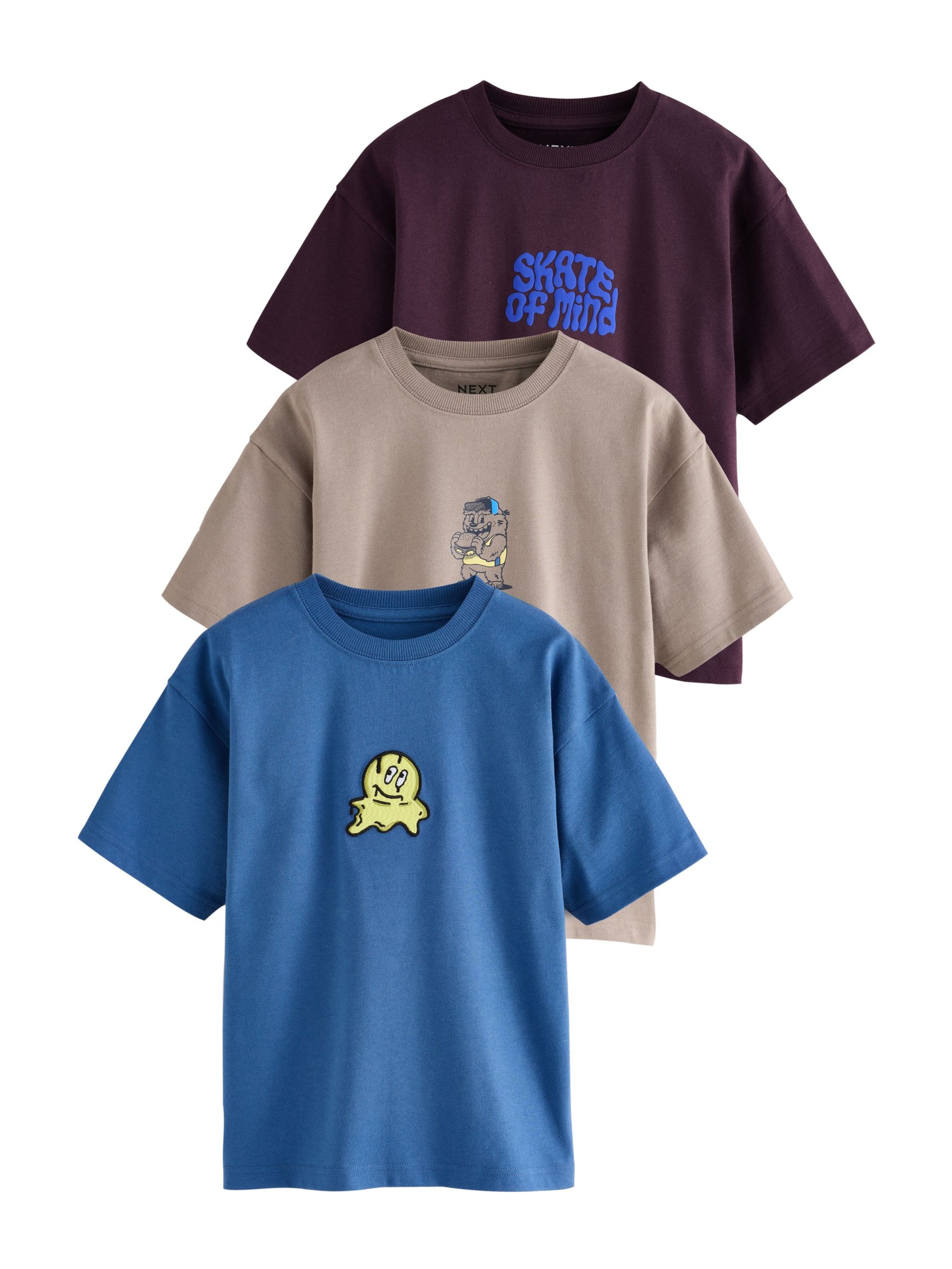 Next Shirt in 98 in Nude / Sapphire / Yellow / Wine red, Item view