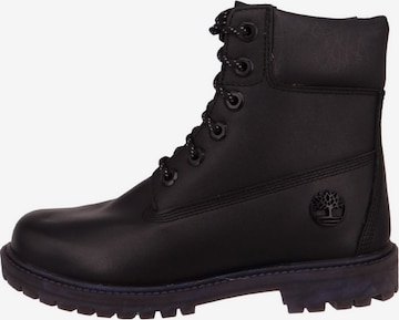 TIMBERLAND Lace-Up Ankle Boots in Black: front