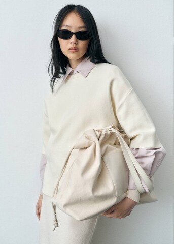 MANGO Handtasche in Beige: Vorderseite