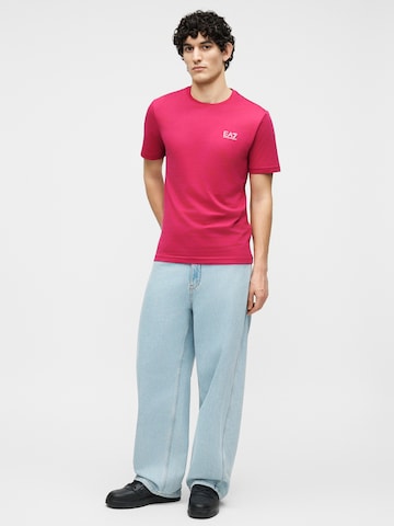 EA7 Emporio Armani Футболка в Ярко-розовый