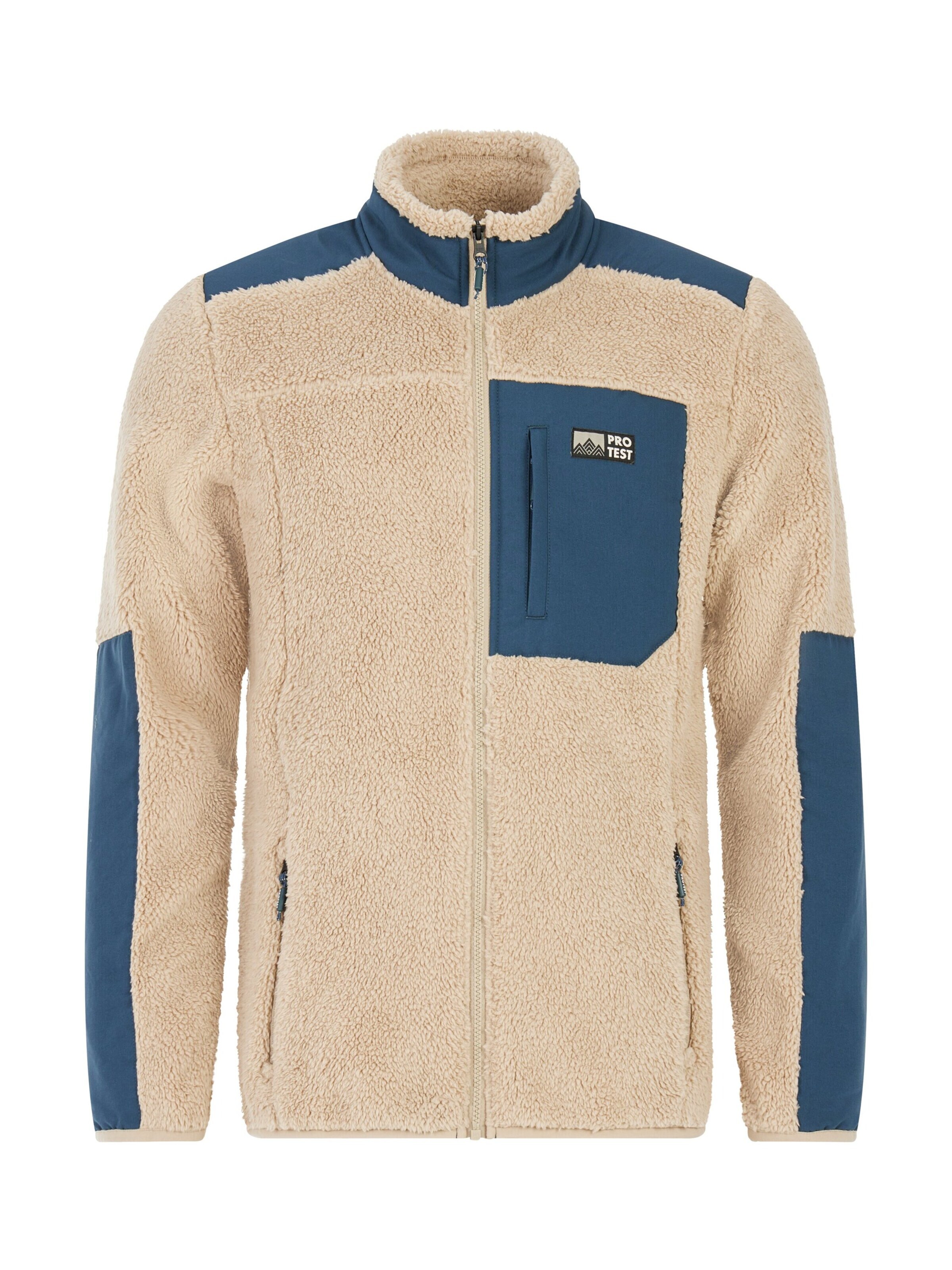 PROTEST Fleecejacke 'PRTBleaker'‌‌‌ in Braun: Vorderseite