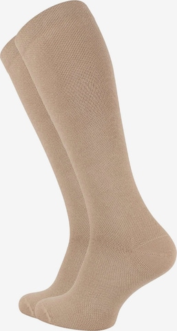 Cotton Prime Kniekousen in Beige: voorkant