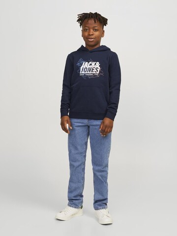 Jack & Jones JuniorSweater majica 'Map' - plava boja