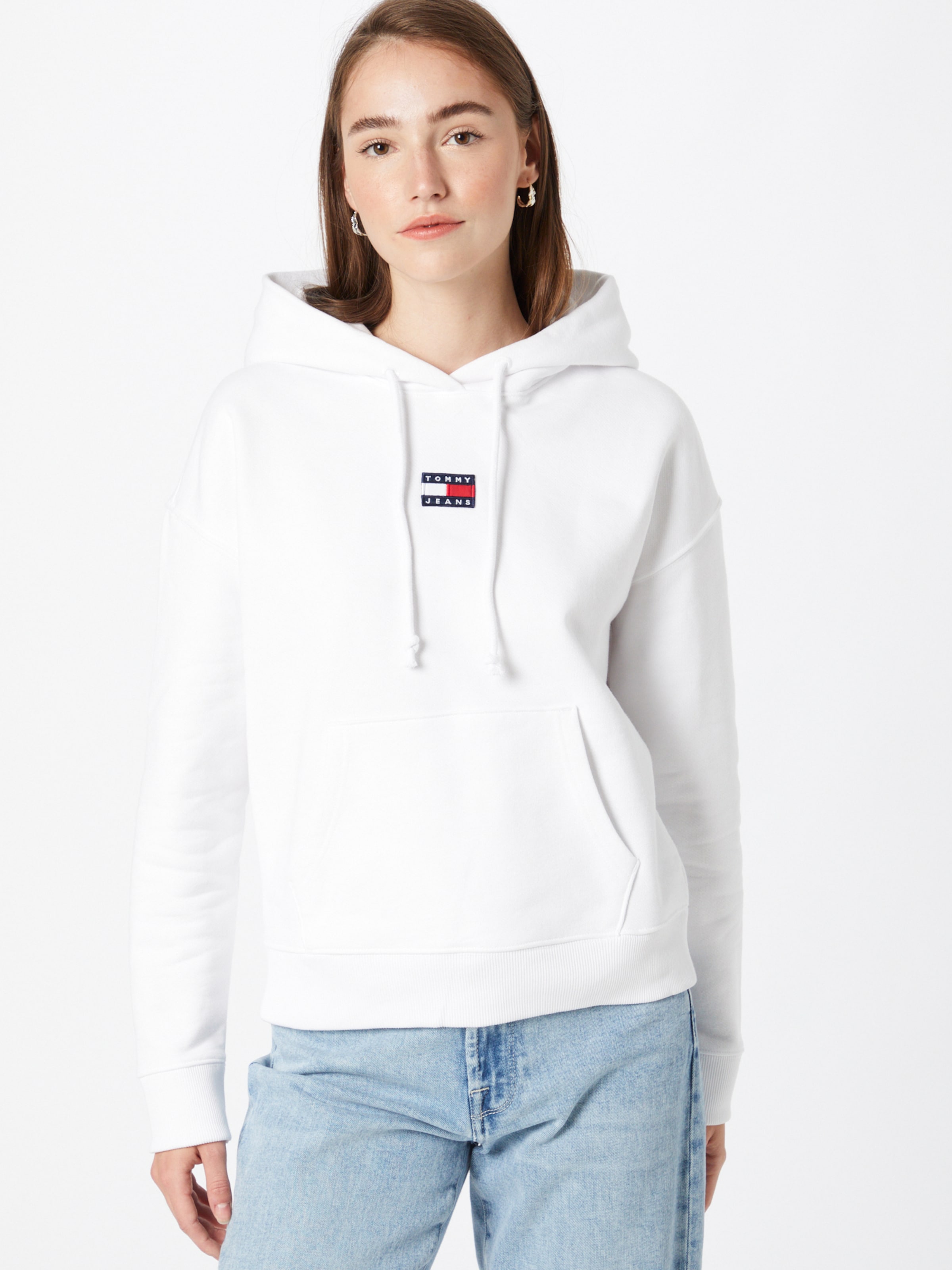tommy jeans white sweatshirt