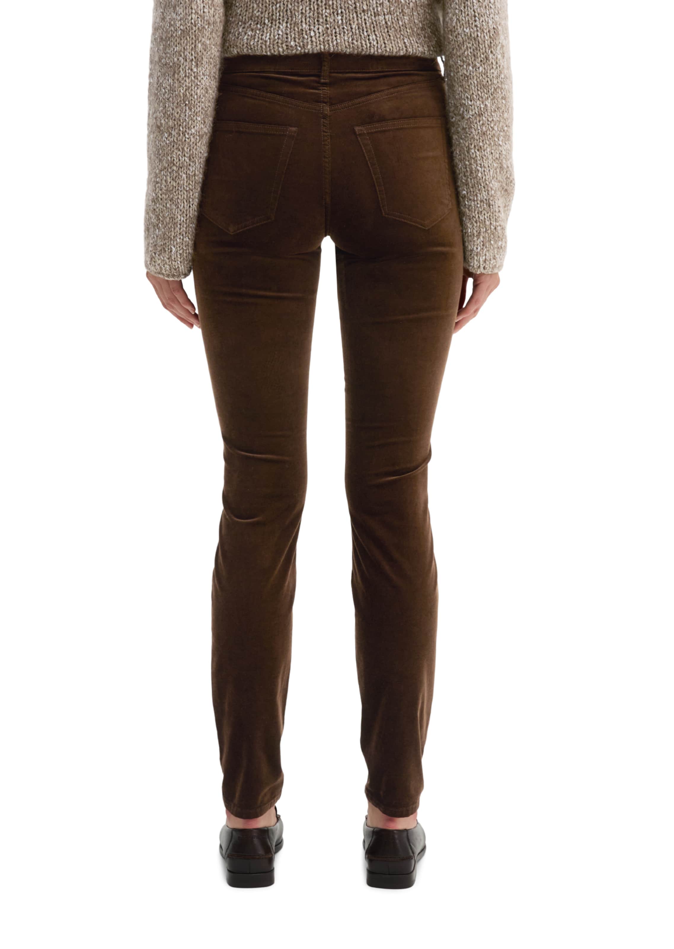 Marc O'Polo Slimfit Broek 'Alkea' in Bruin