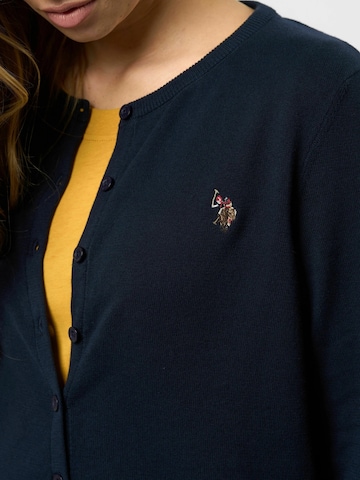 U.S. POLO ASSN. Strickjacke 'Kimmi' in Blau