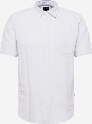 QS Slim fit Overhemd in Blauw: voorkant