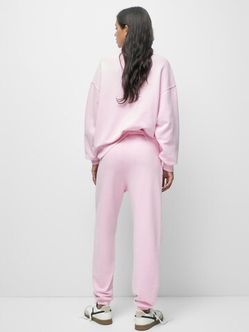 Pull&Bear Zúžený Kalhoty – pink