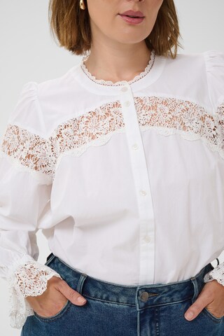 T-shirt KAFFE CURVE en blanc