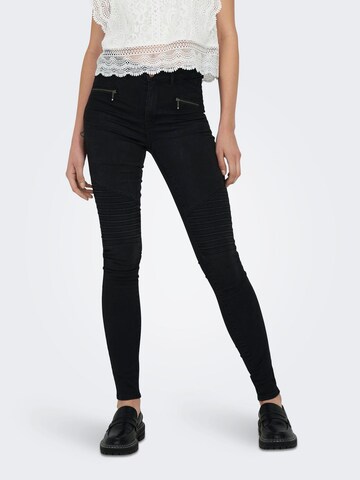 ONLY - Skinny Vaquero 'ONLROYAL' en negro: frente