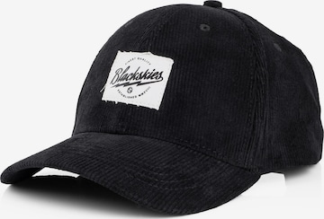 Blackskies Cap 'Cord' in Schwarz: Vorderseite