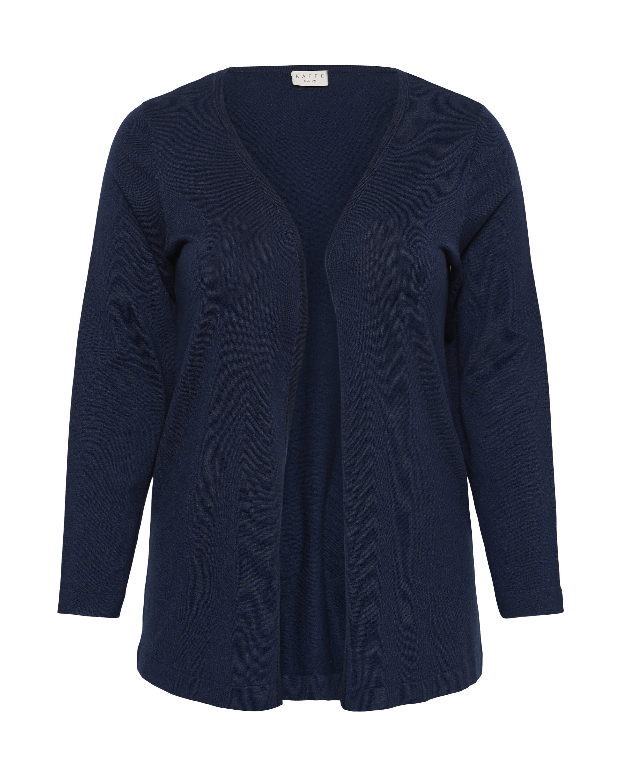 Cardigan KAFFE CURVE en bleu : devant