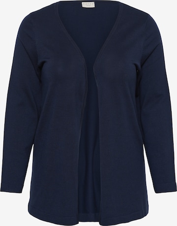 Cardigan KAFFE CURVE en bleu : devant