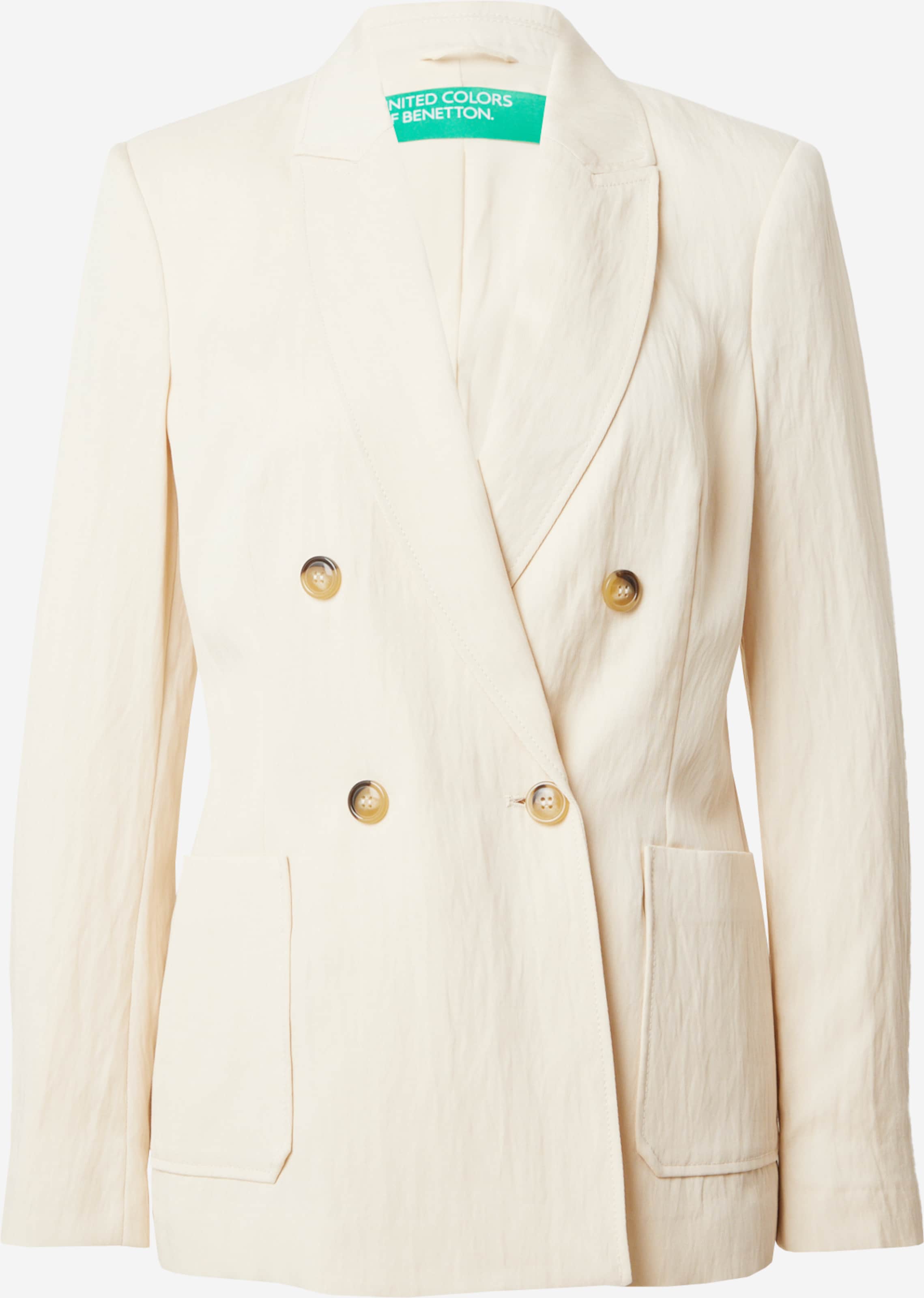 Blazer Classique United Colors Of Benetton - Femme, Taille 40, Bleu, Coupe Serrée, Occasion Parfait