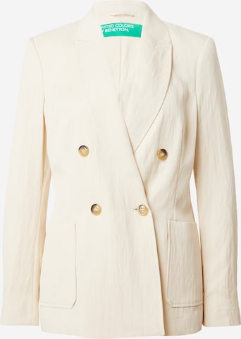 Blazer UNITED COLORS OF BENETTON en beige : devant