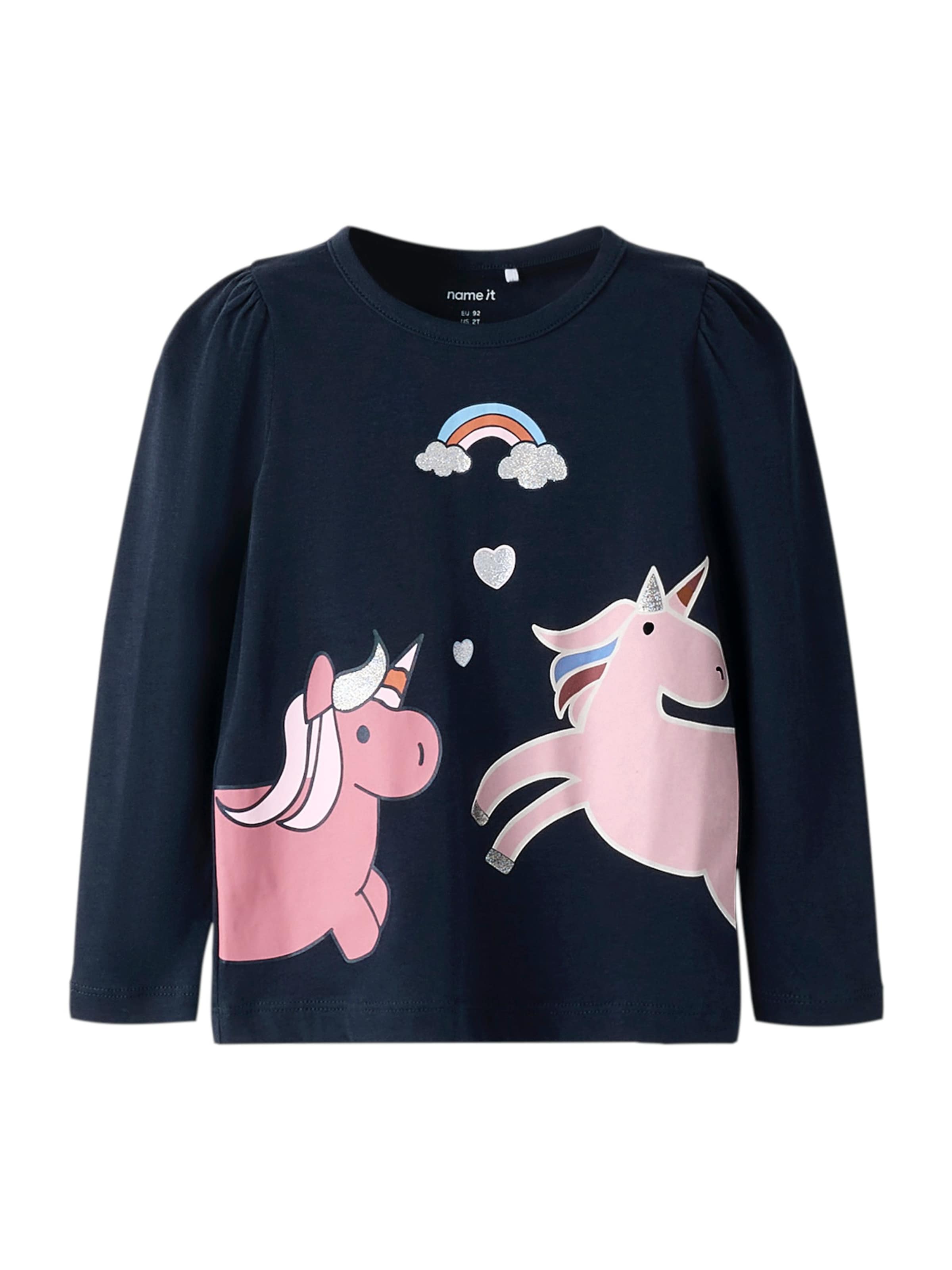 NAME IT T-shirt 'NMFBILISA' i blå: framsida