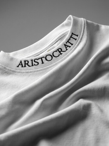 Maglietta 'ORIGIN – White Classic Cotton T-Shirt' di ARISTOCRATTI in bianco